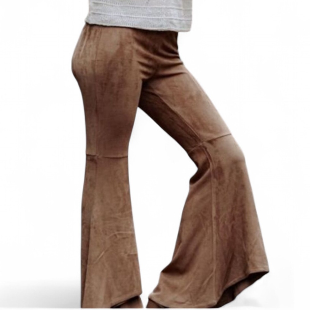 Luxurious Suede Bell Bottoms - Picture 5 of 16